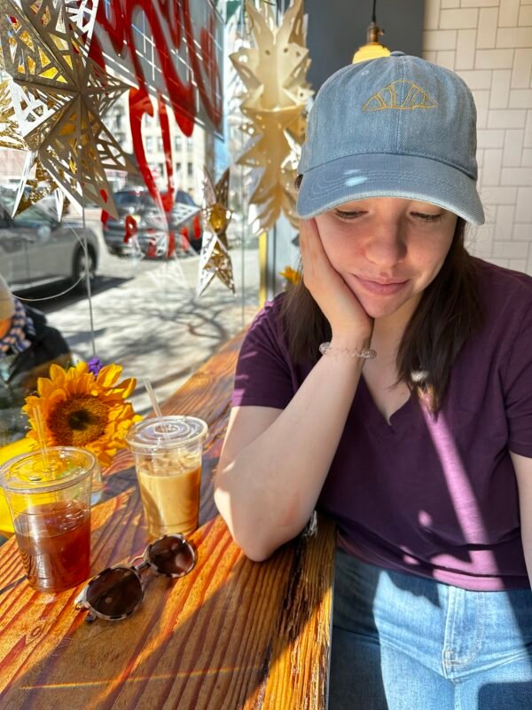 Oui Oui Croissant Denim Hat - Image 2